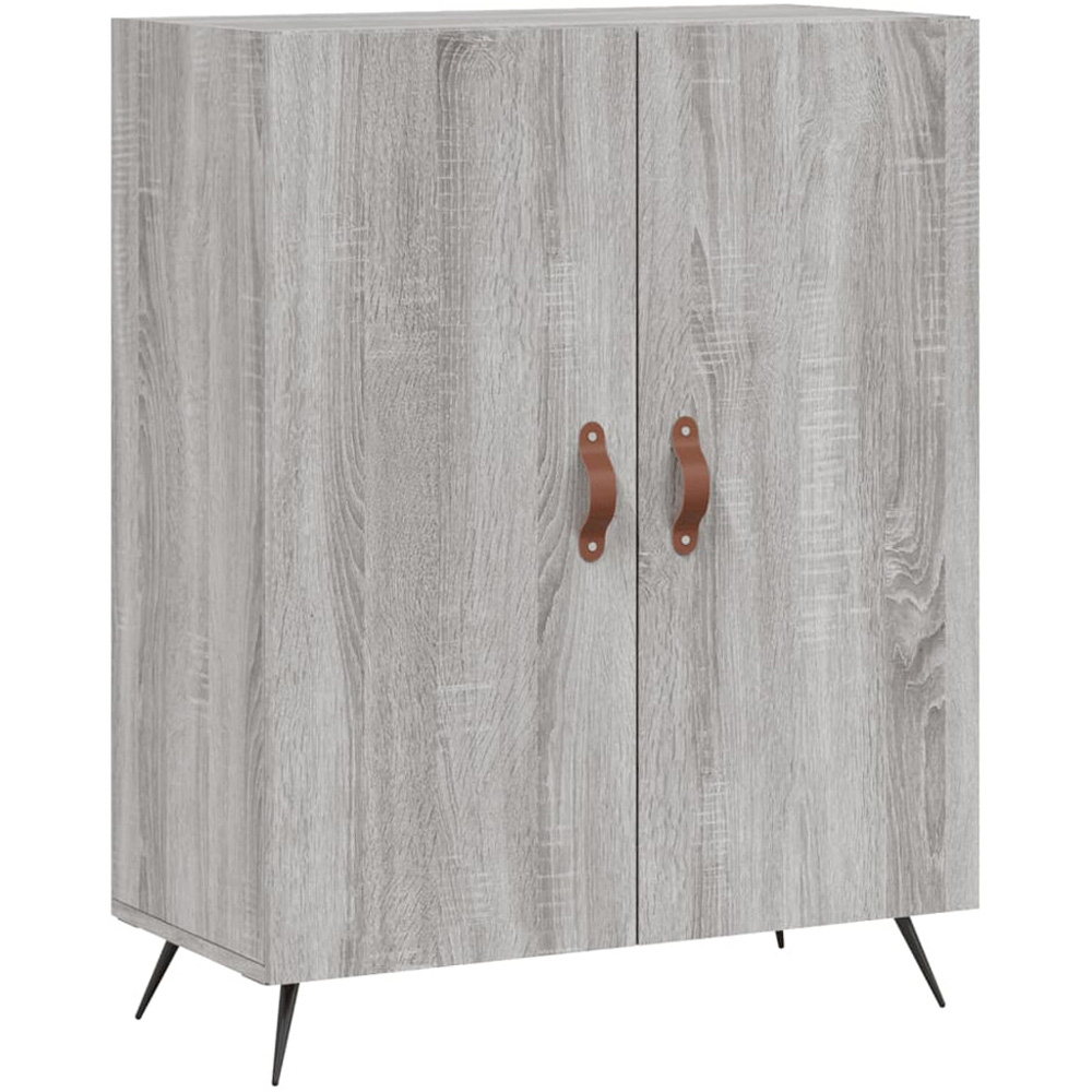 vidaXL 4 Door Grey Sonoma Highboard Image 6