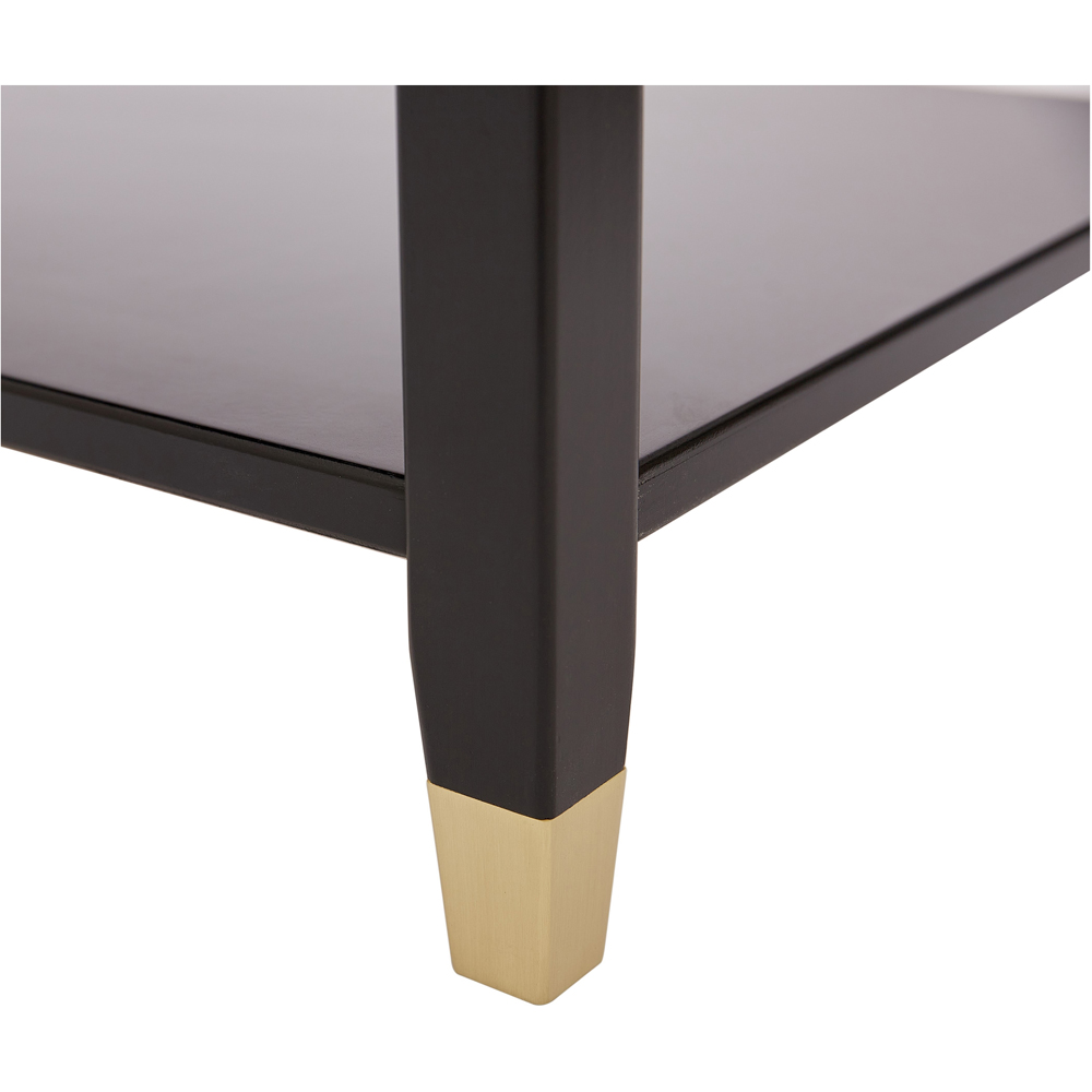 Palazzi 2 Drawers Black Console Table Image 7