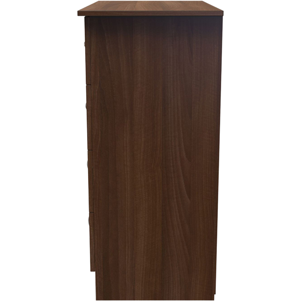 Crowndale Avon 4 Drawer Noche Walnut Chest of Drawers Image 4