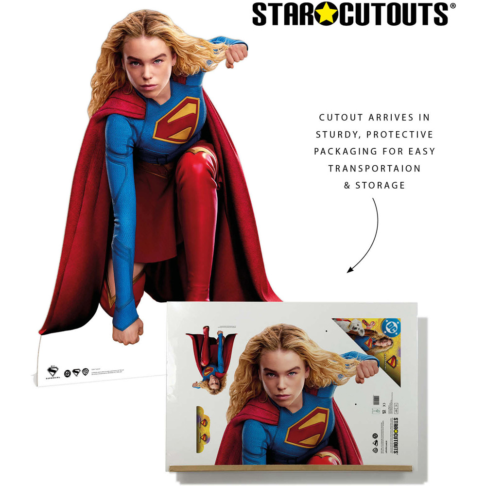 Star Cutouts Ltd Supergirl Crouch Kara Zor-El Milly Alcock Cutout 4.3ft Image 6