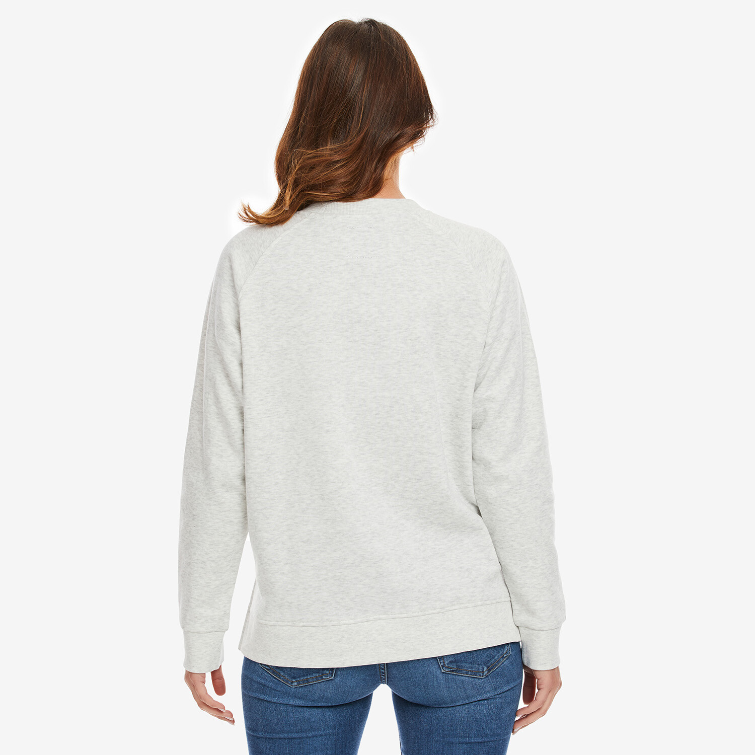 Ladies Printed Long Sleeve Jumper - Cream / 14 Image 4