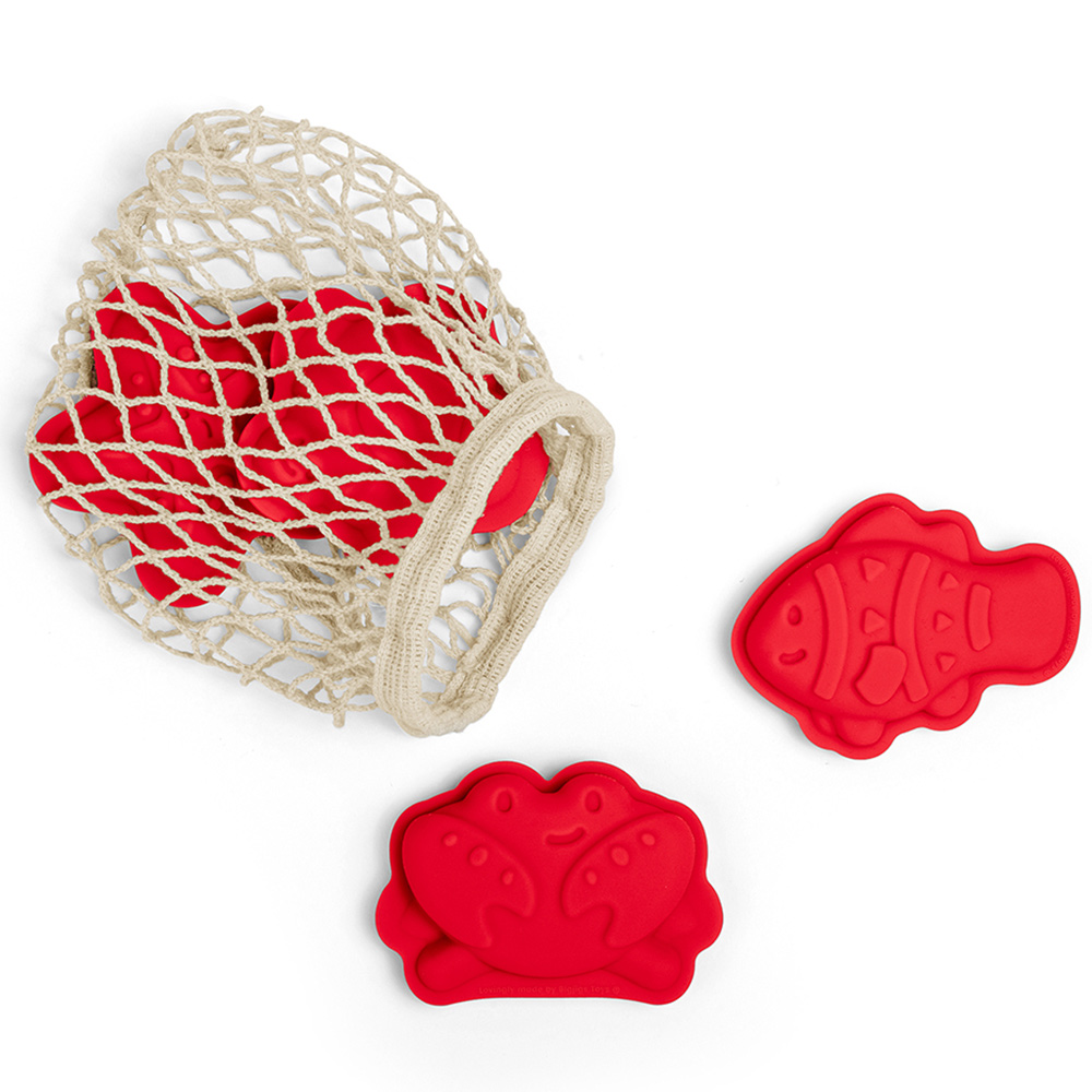 Bigjigs Toys Silicone Beach Set Cherry Red Image 3