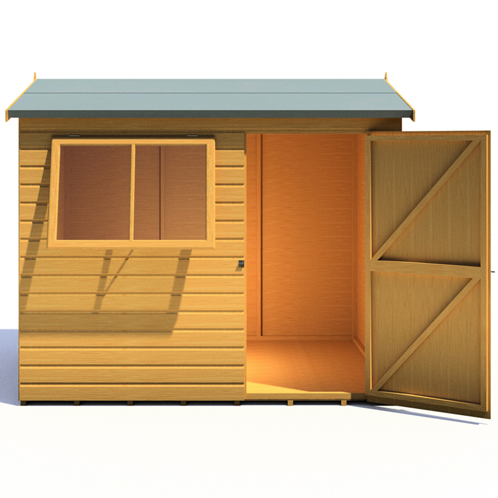 Shire Lewis 8 x 6ft Style C Reverse Apex Shed Image 4