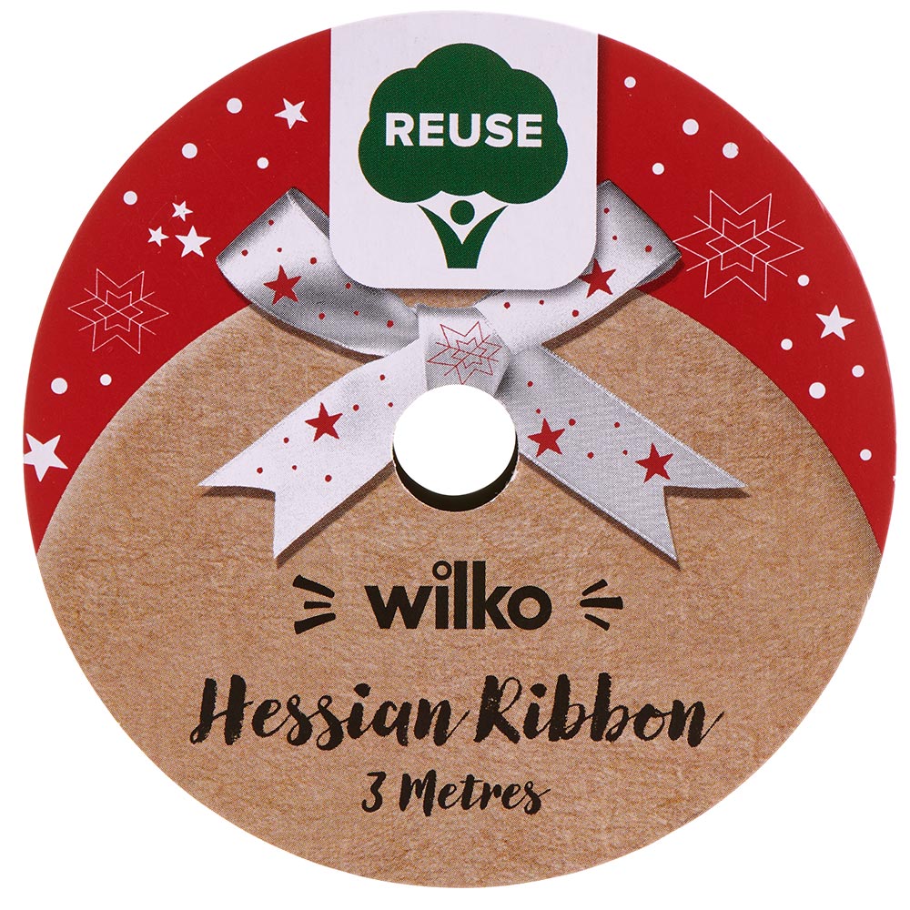 Wilko Hessian Ribbon 2m Image 4