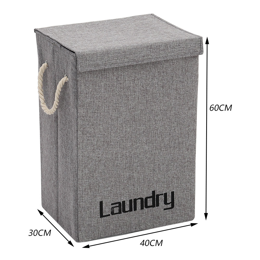 Folding Laundry Baskets with Lid Image 8