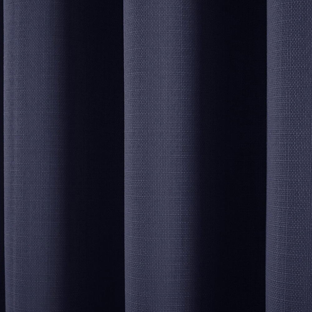 Divante Hoxton Navy Blackout Eyelet Curtains 183 x 168cm Image 4