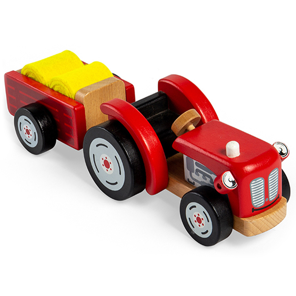 Tidlo Wooden Tractor and Trailer Image 2