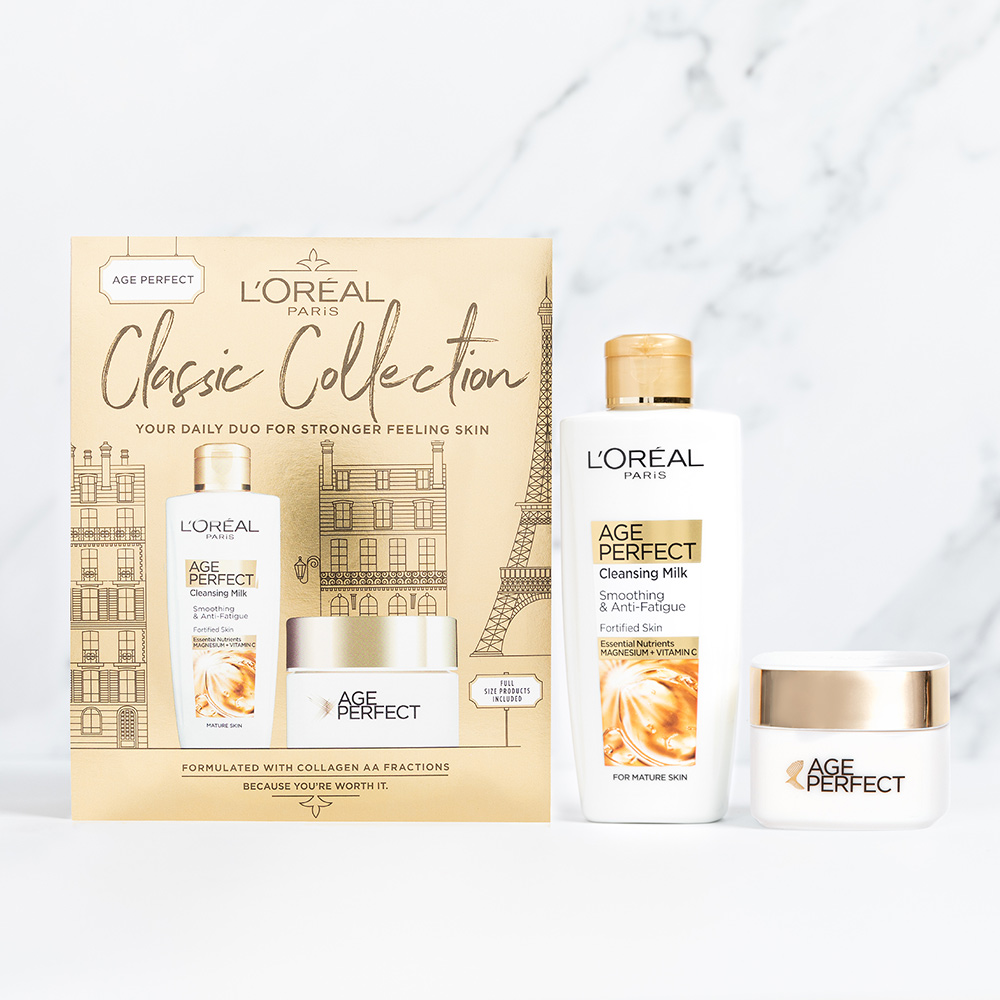 L'Oreal Paris Age Perfect Classic Collection Skincare Gift Set for Her Image 5