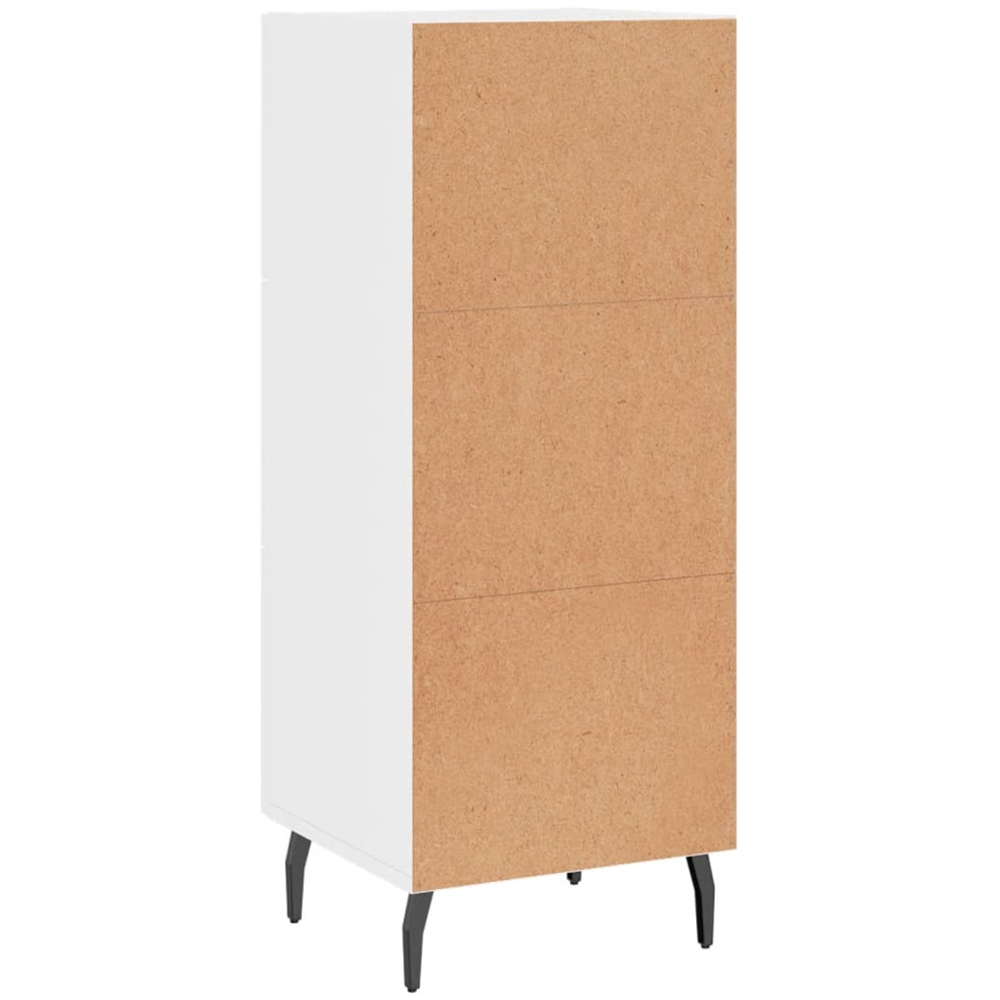 vidaXL 3 Drawer High Gloss White Sideboard Image 8