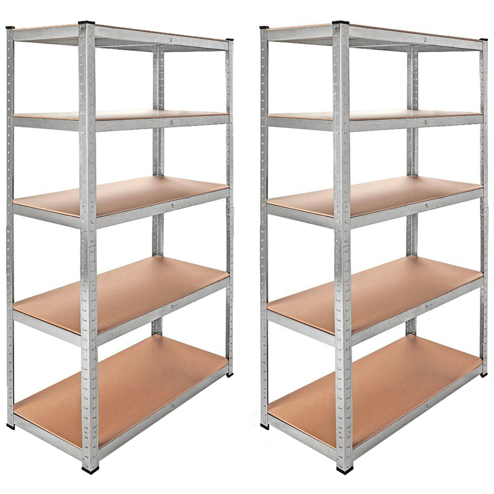 Monster Shop Galwix Galvanised Steel Shelves Set of 2 Image 1