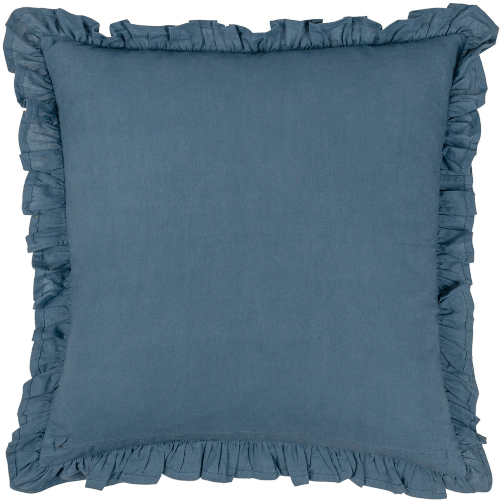 Paoletti Montrose French Blue Floral Cushion Image 3