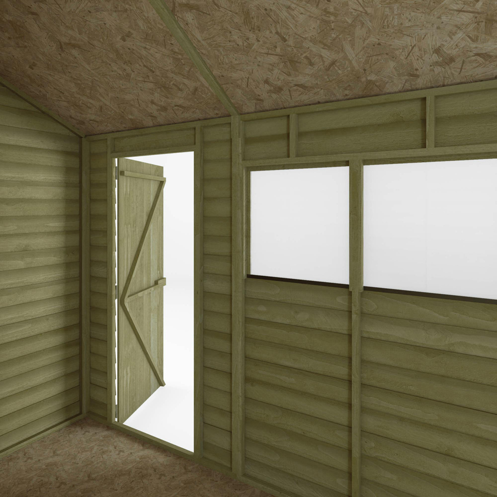 Mercia 6 x 8ft Overlap Reverse Apex Shed Image 7