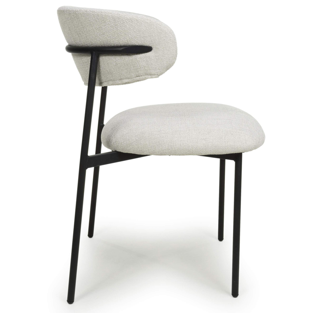 Shankar Marisa Set of 2 Natural Linen Dining Chair Image 4