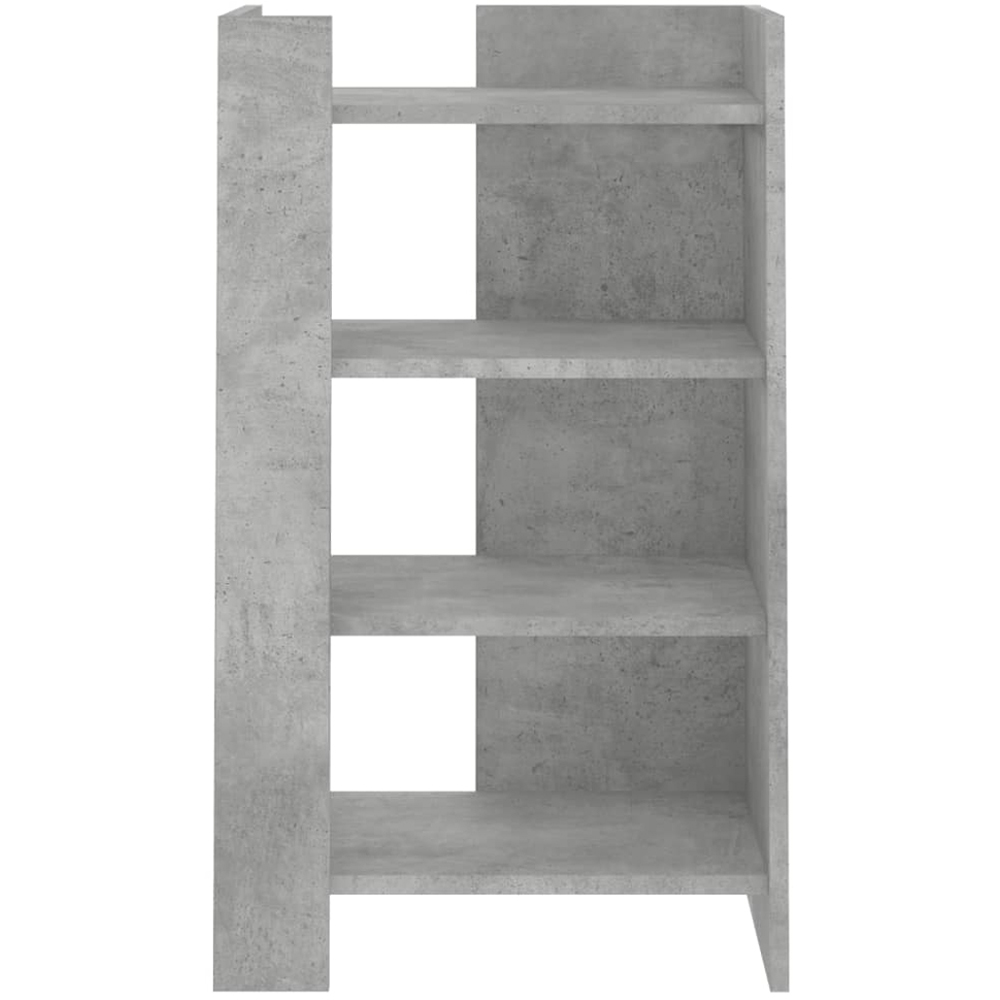 vidaXL 4 Shelf Concrete Grey Sideboard Image 4
