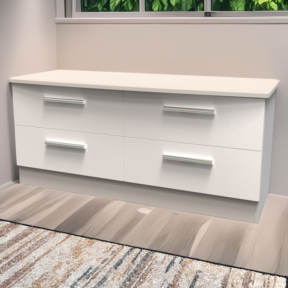 Crowndale Knightsbridge 4 Drawer Kashmir Gloss Bed Box Ready Assembled Image 1