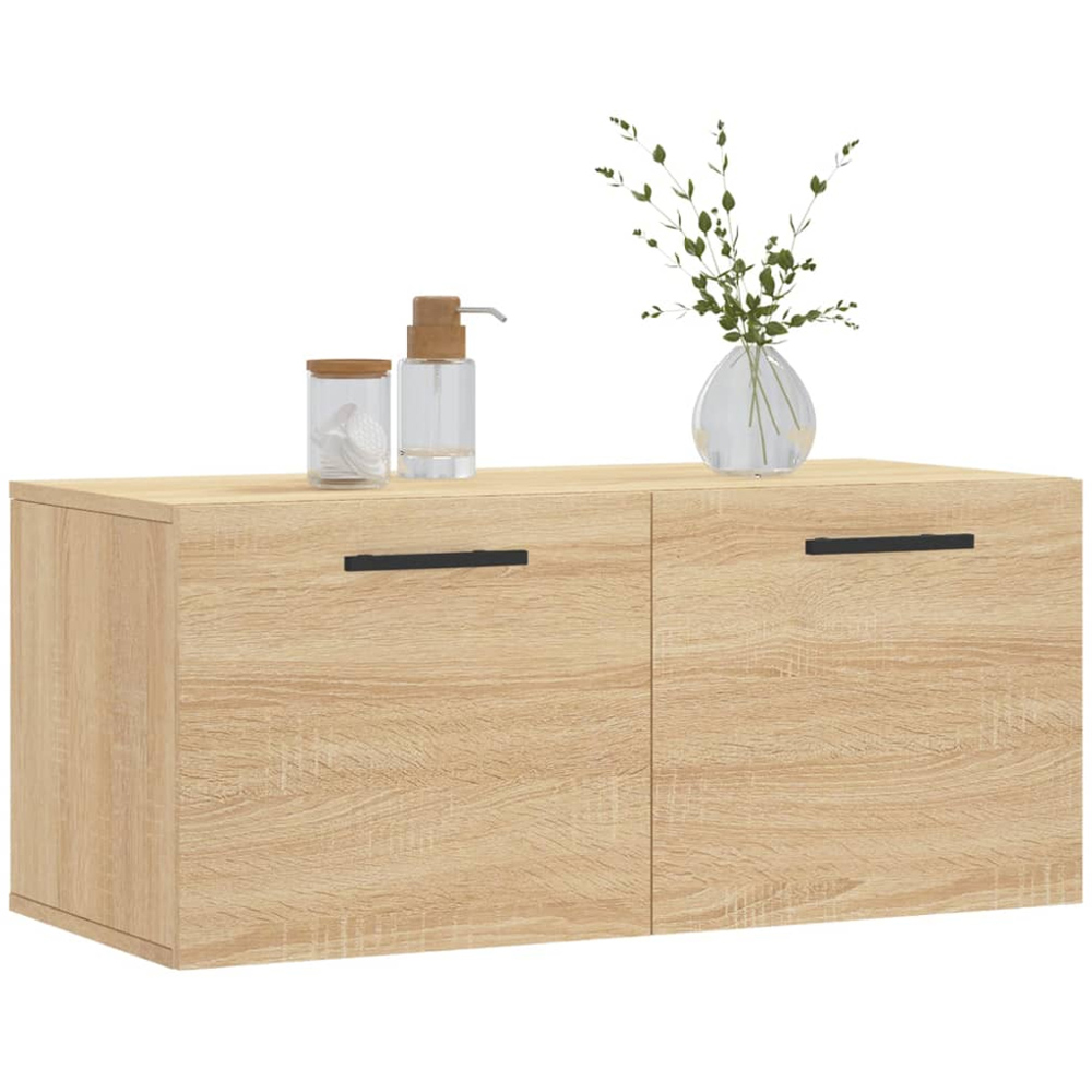 vidaXL 2 Door Sonoma Oak Wall Cabinet Image 3