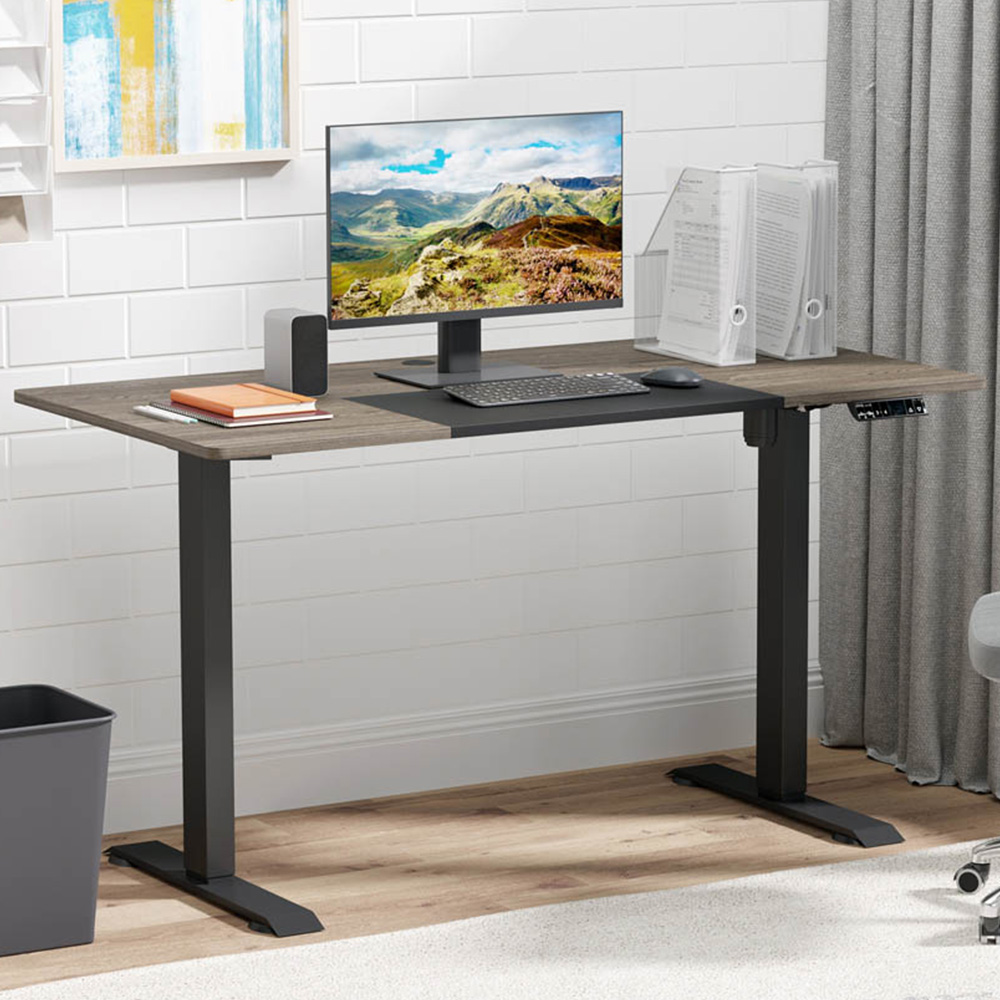Portland Vinsetto Height Adjustable Electric Standing Desk Black Image 1