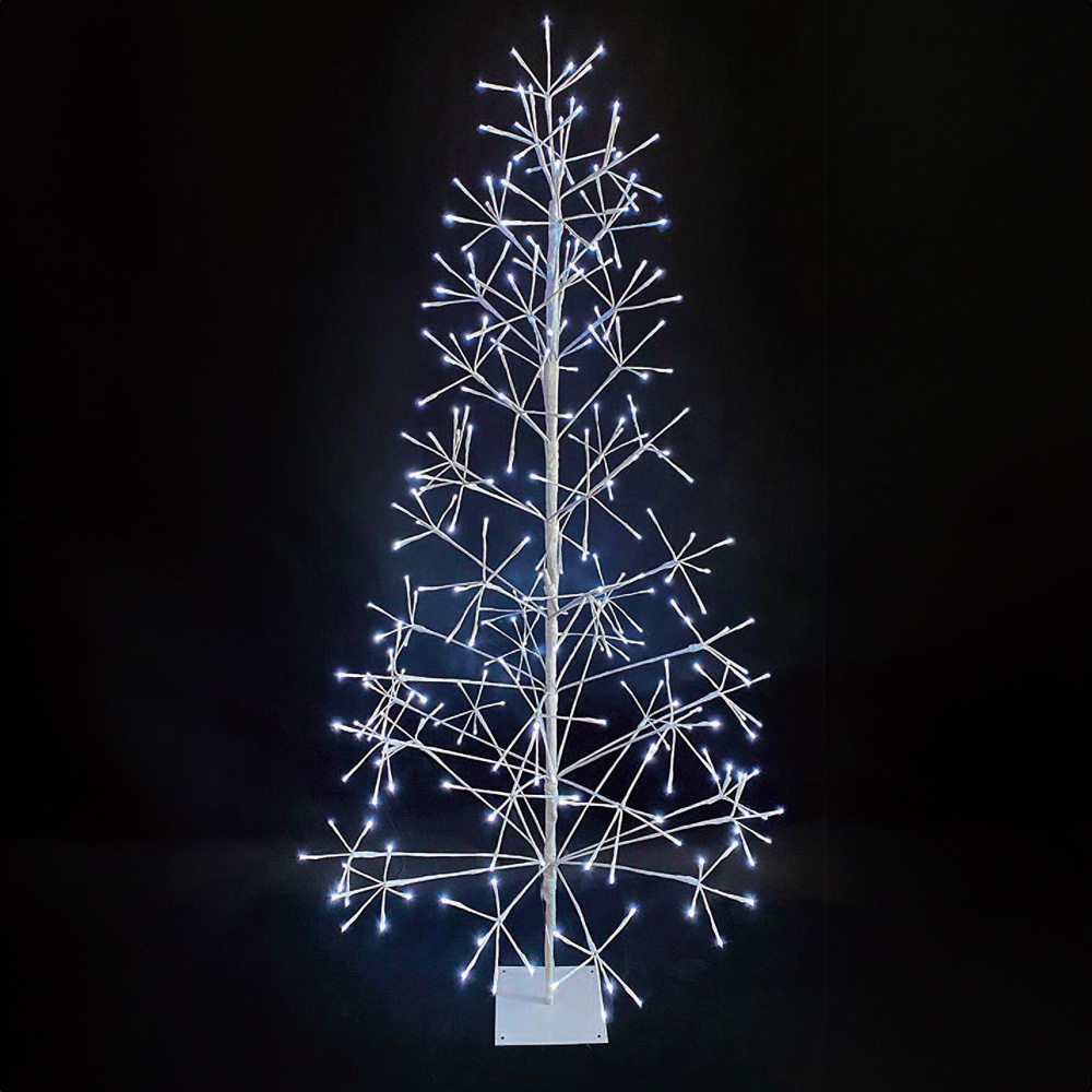 Shatchi Cool White LED Pre Lit Twig Artificial Christmas Tree 4ft Wilko
