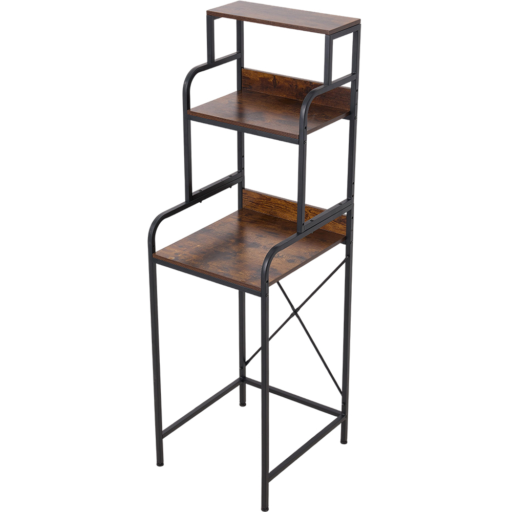 Living and Home 3-Tier Iron Frame Mini Fridge Stand Image 2