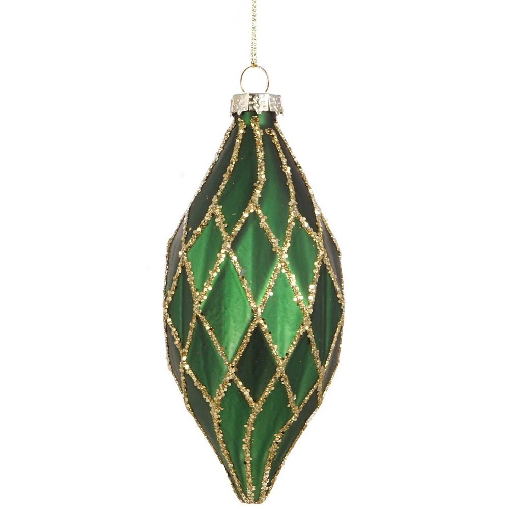 Festive Gold Sparkle Bauble Image