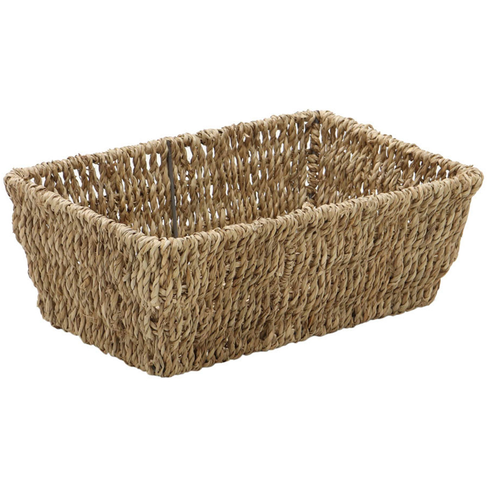 JVL Seagrass Rectangular Storage Baskets Set of 3 Image 6