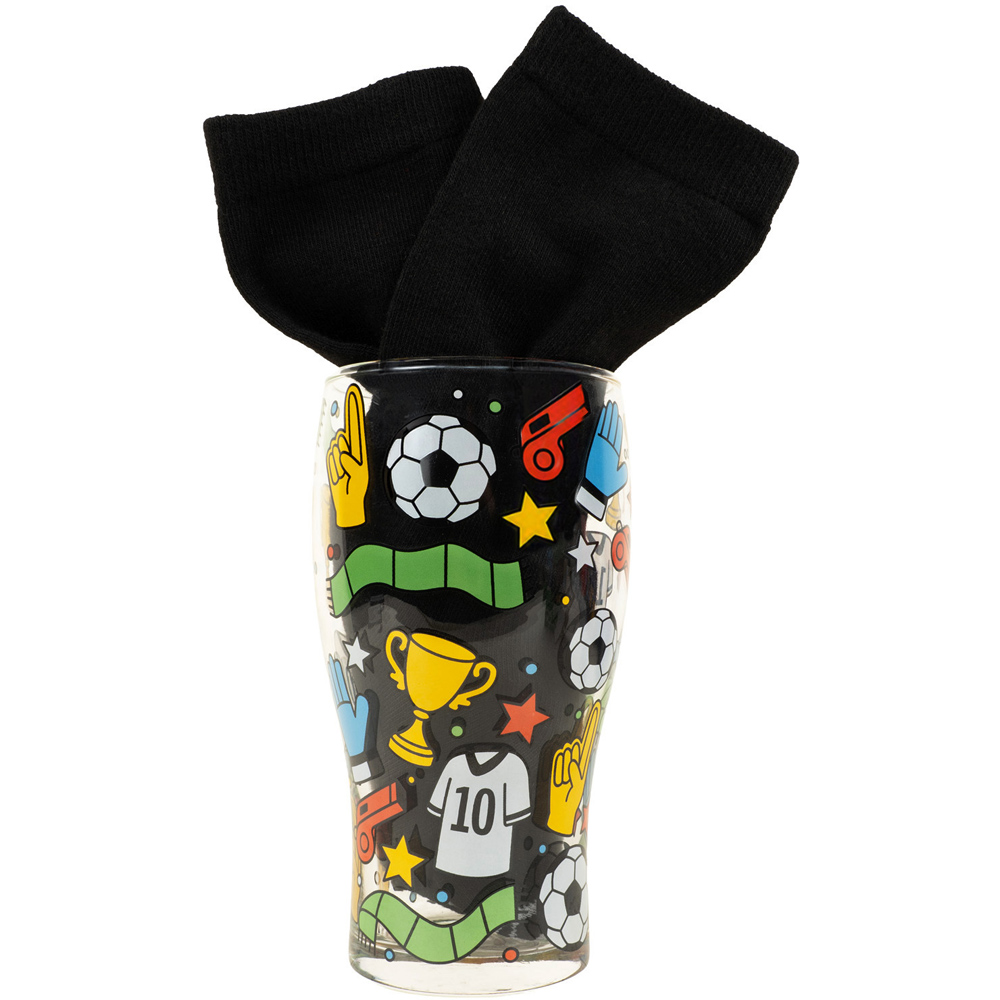 Football Glass and Socks Pack Image 2
