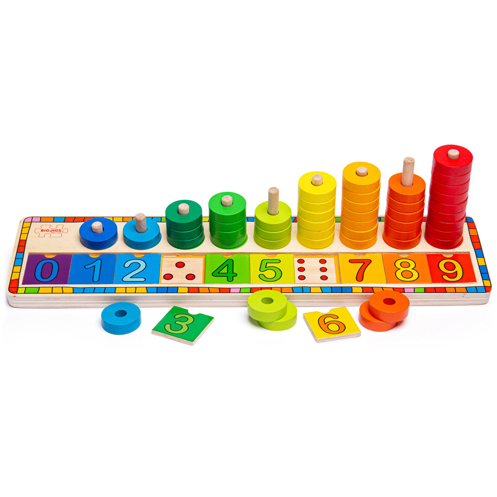 Bigjigs Toys Kids Wooden Learn to Count Game Image 3