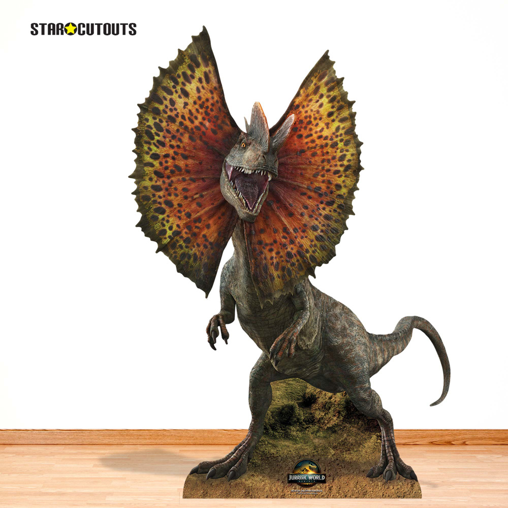 Star Cutouts Jurassic World Rebirth Dilophosaurus Dinosaur Cardboard Cutout 4.5ft Image 2