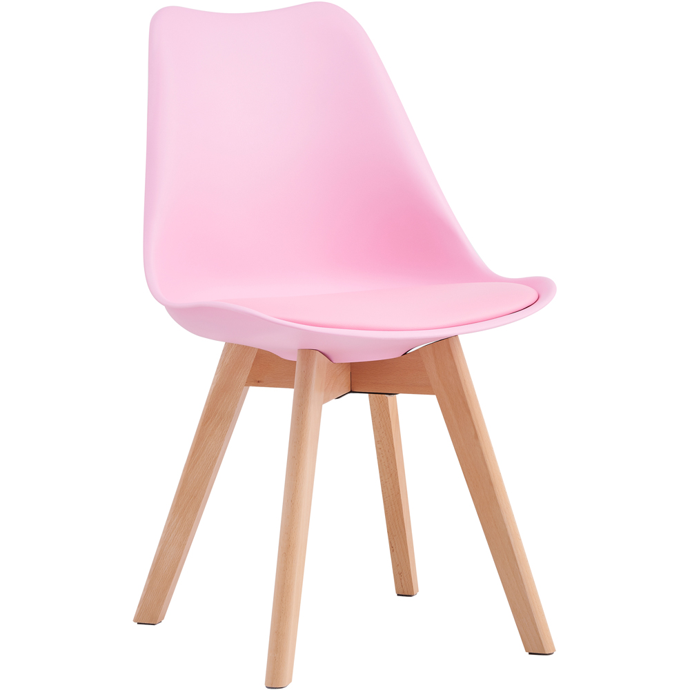 Eva Pink Padded Single Dining Chair Image 3