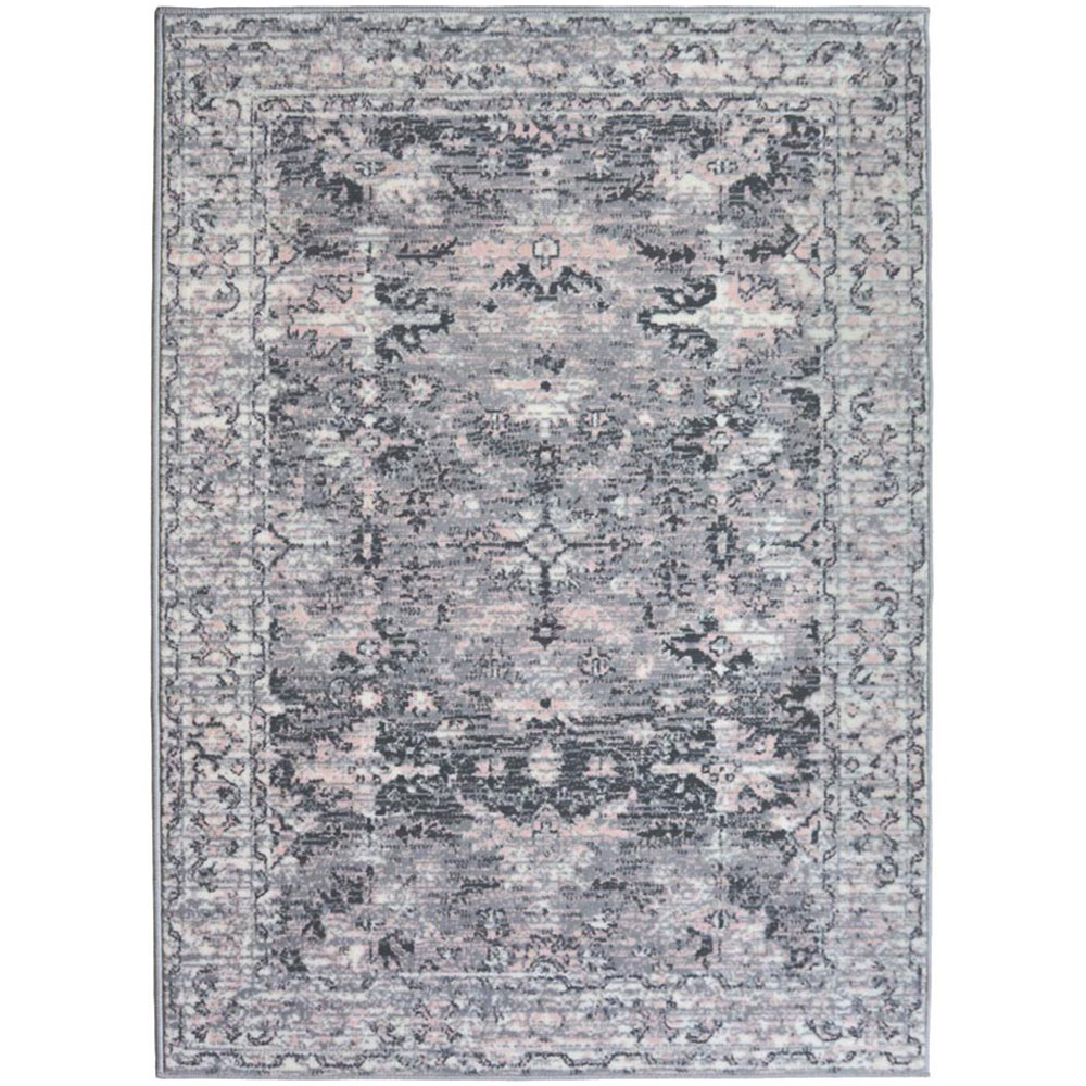 Traditional Style Rug Grey 160 x 230cm Image 1