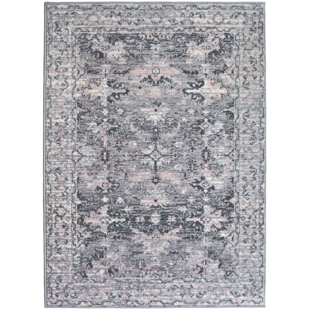 Traditional Style Rug Grey 160 x 230cm Image 1