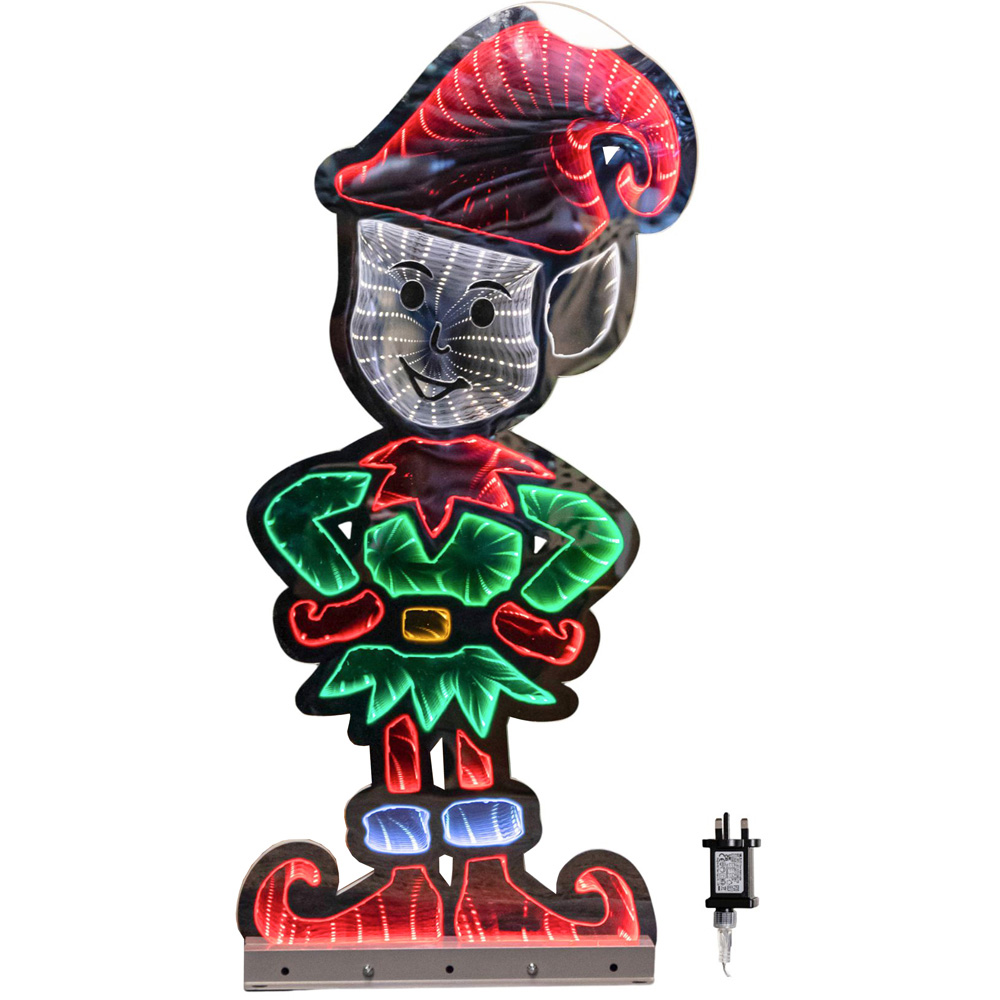 Samuel Alexander Infinity Christmas Elf in Red Boots on Metal Base 60cm Image 2
