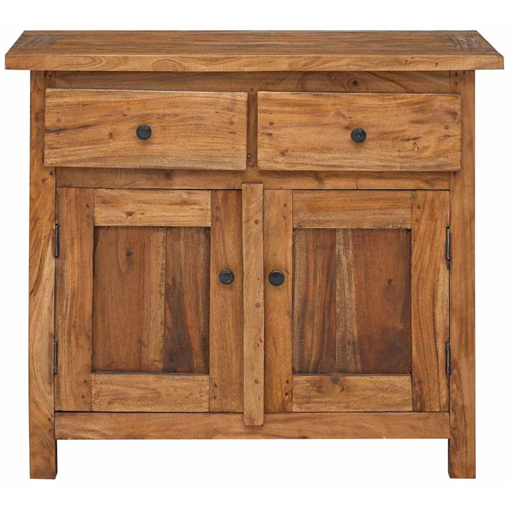 vidaXL 2 Door 2 Drawer Brown Mahogany Wood Sideboard Image 6