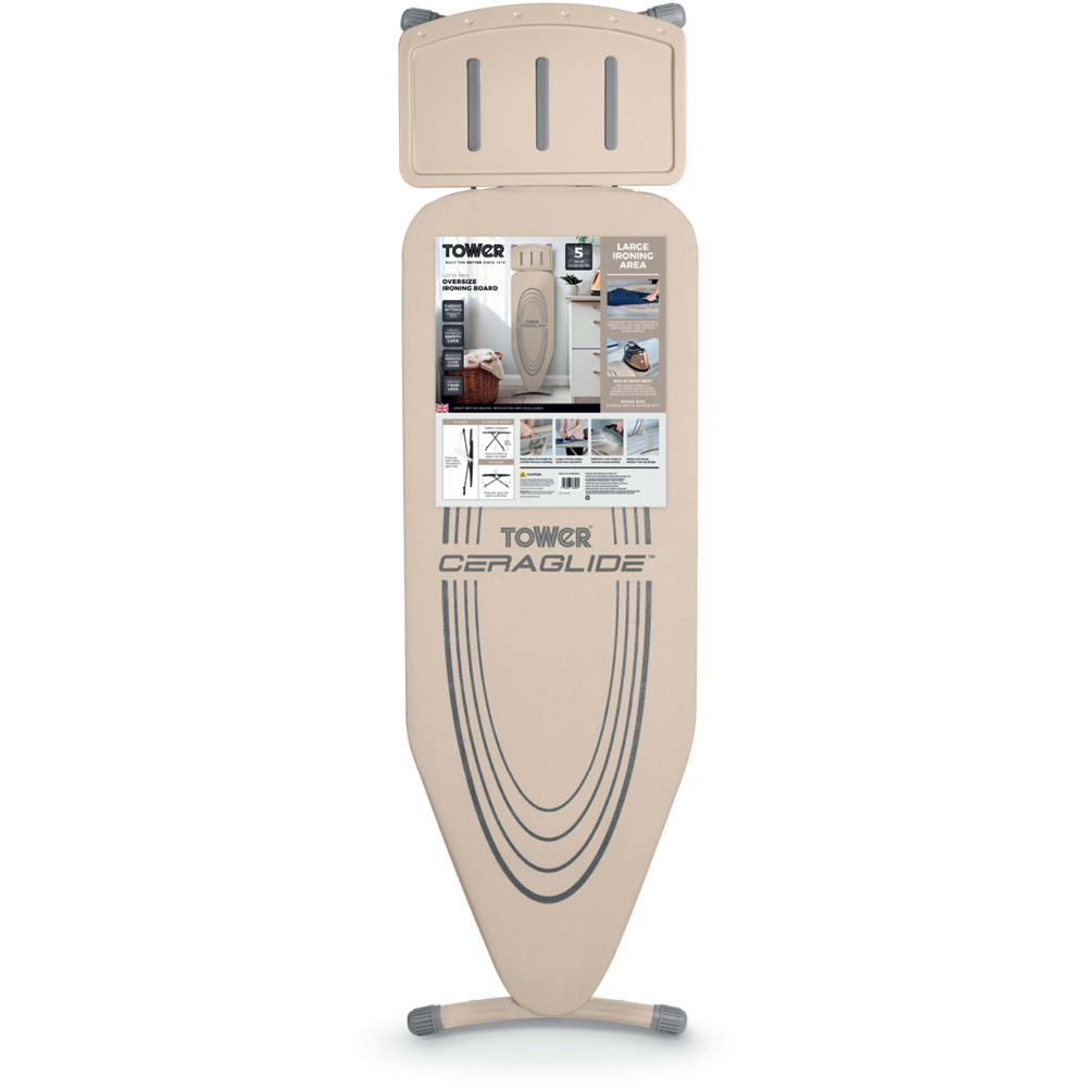 Tower Latte Pro Height Adjustable Oversize Ironing Board Image 2