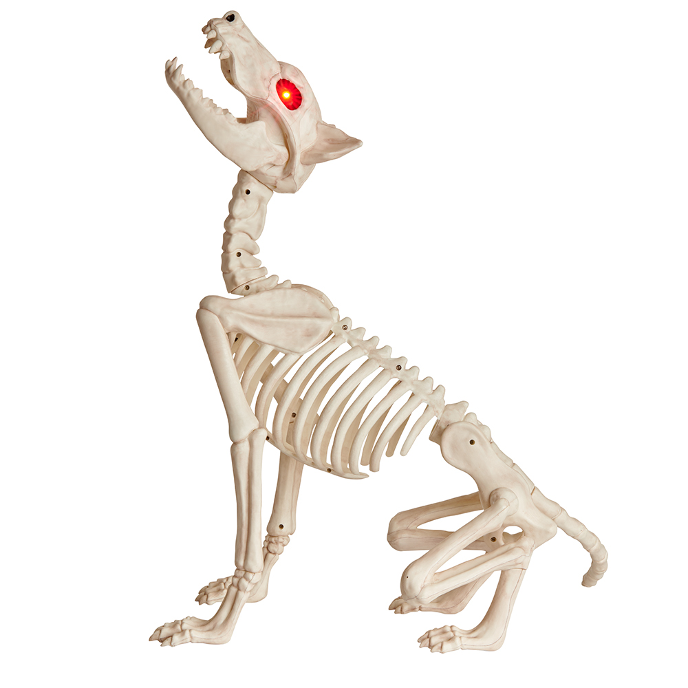 Wilko Animated Skeleton Wolf Decoration Image 3