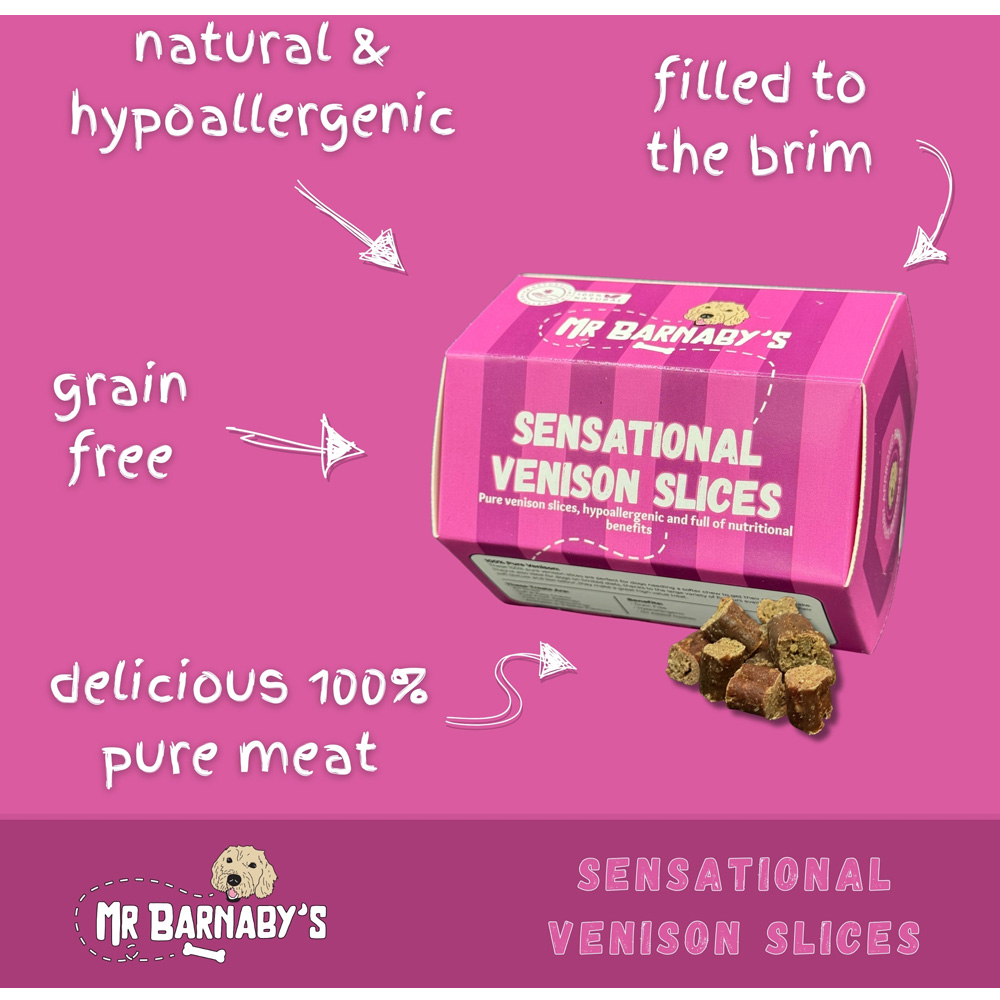Mr Barnaby's Sensational Venison Slices Dog Treats 2 Pack Image 3