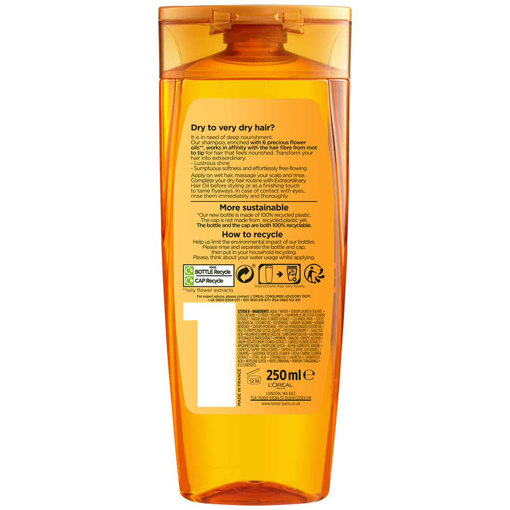 L'Oreal Paris Elvive Extraordinary Oil Shampoo 250ml Wilko