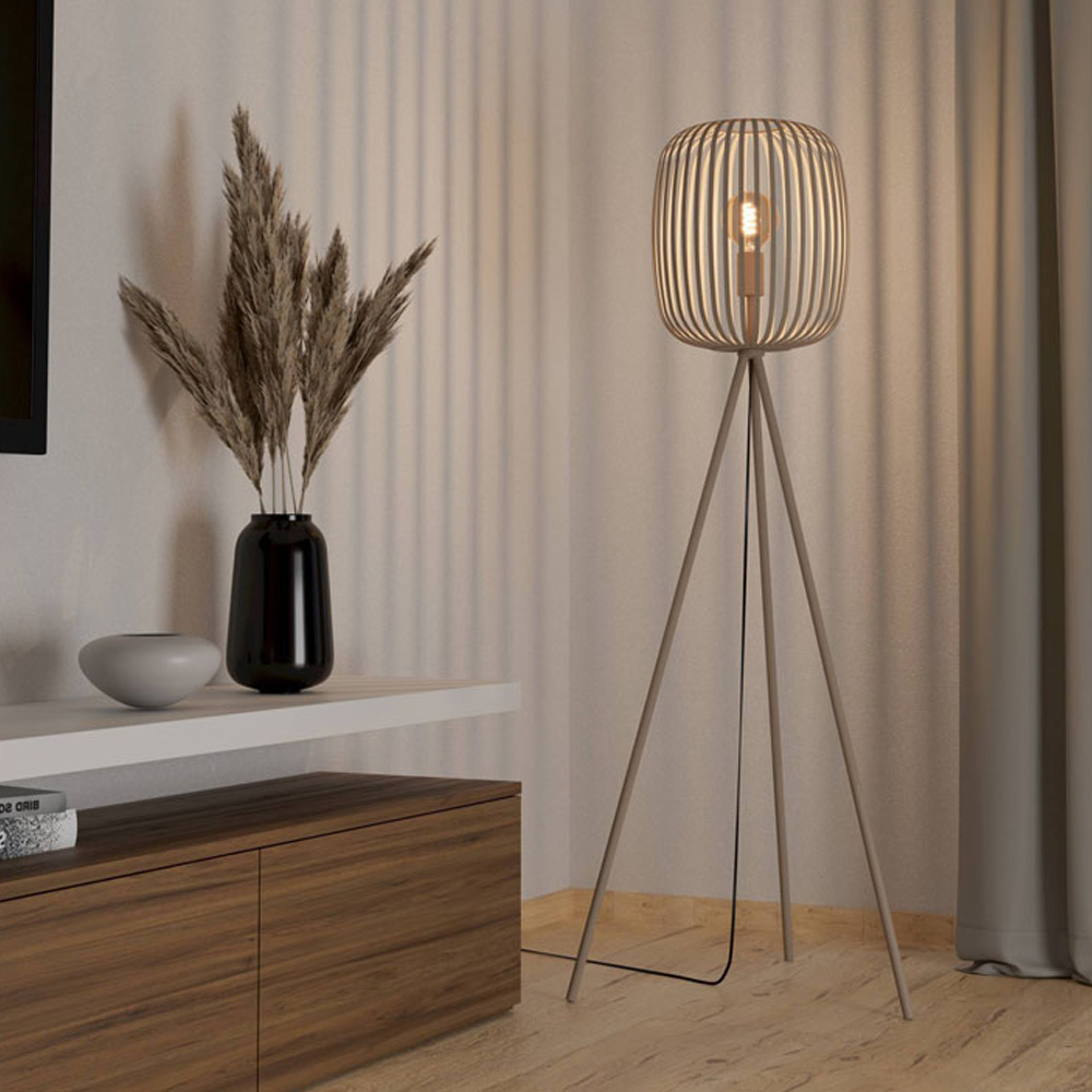 EGLO Romazzina Sandy Tri Floor Lamp Image 2