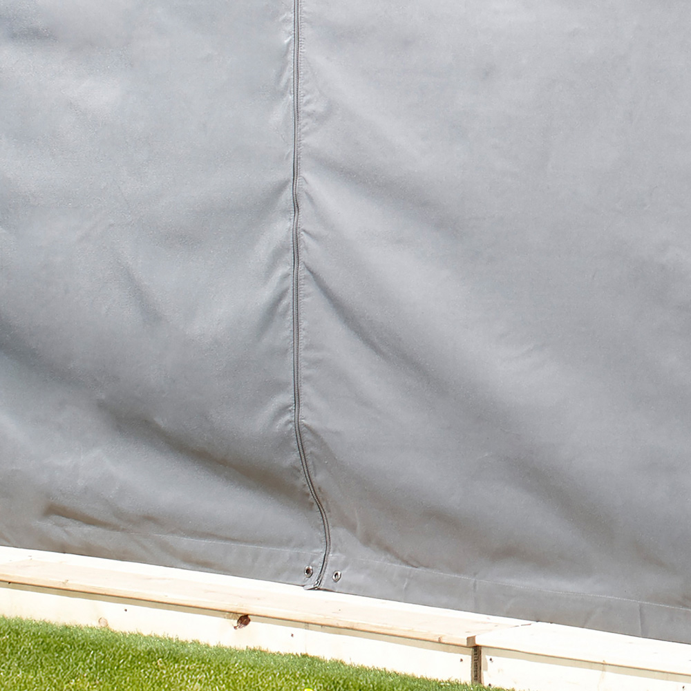 Sojag Meridien 3.7 x 4.9m Grey Gazebo Curtain Image 4
