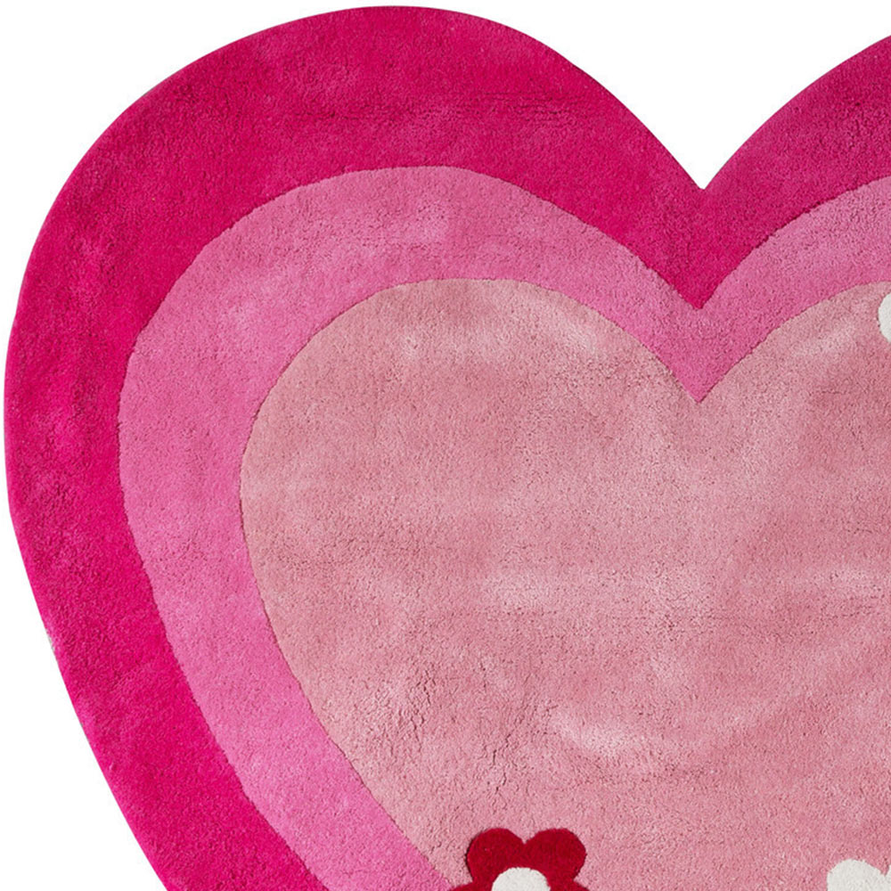 Premier Housewares Kids Love Heart Rug Image 3