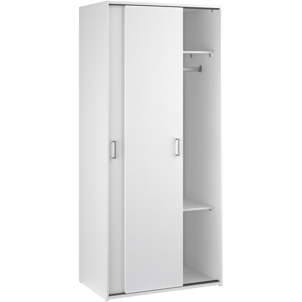 Florence Space 2 Door White Sliding Wardrobe Image 4