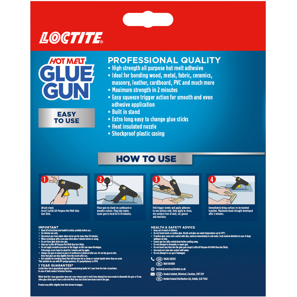 Loctite High Performance Glue Gun and 2 Refill Sticks Image 4