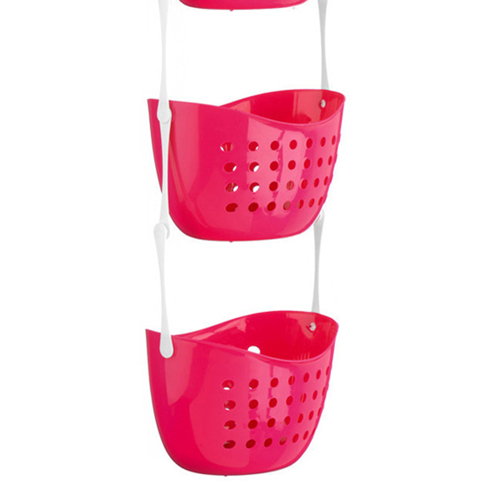 Premier Housewares 3 Tier Hot Pink Shower Caddy Image 3