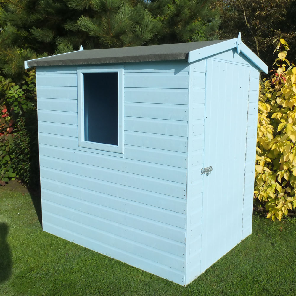 Shire Lewis 6 x 4ft Wooden Shiplap Apex Shed Image 3