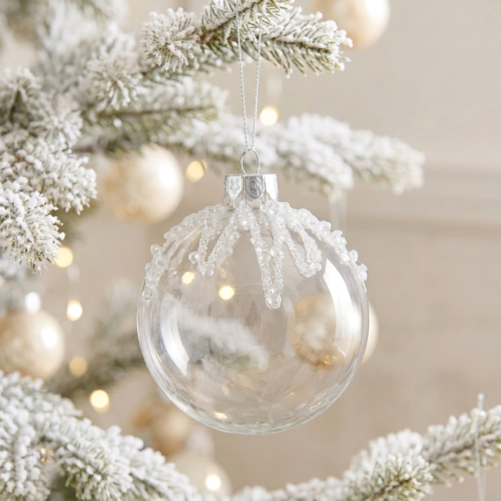 Sequin Topped Filled Bauble Image 3