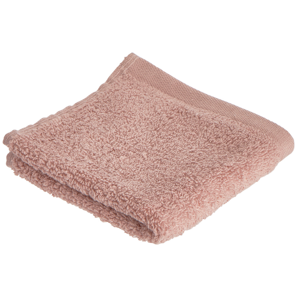 Wilko Supersoft Cotton Rose Pink Facecloths Image 1
