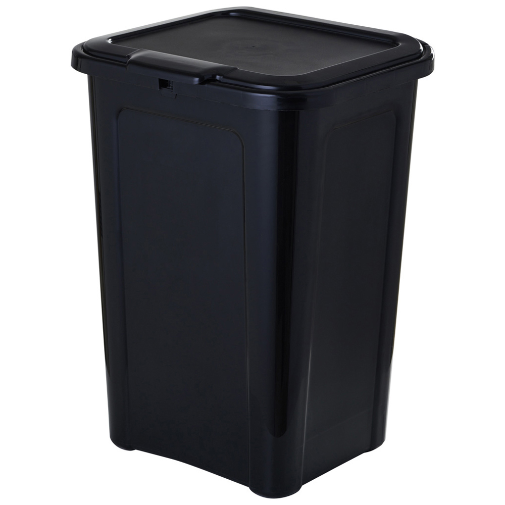 wilko Black 2-in-1 Recycling Bin 45L Image 1