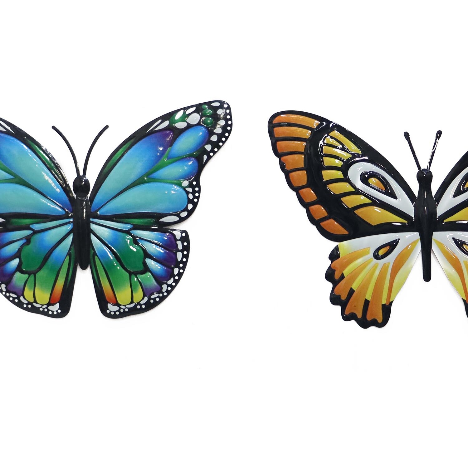Set of 2 Indoor/Outdoor Vibrant Butterflies Image 5