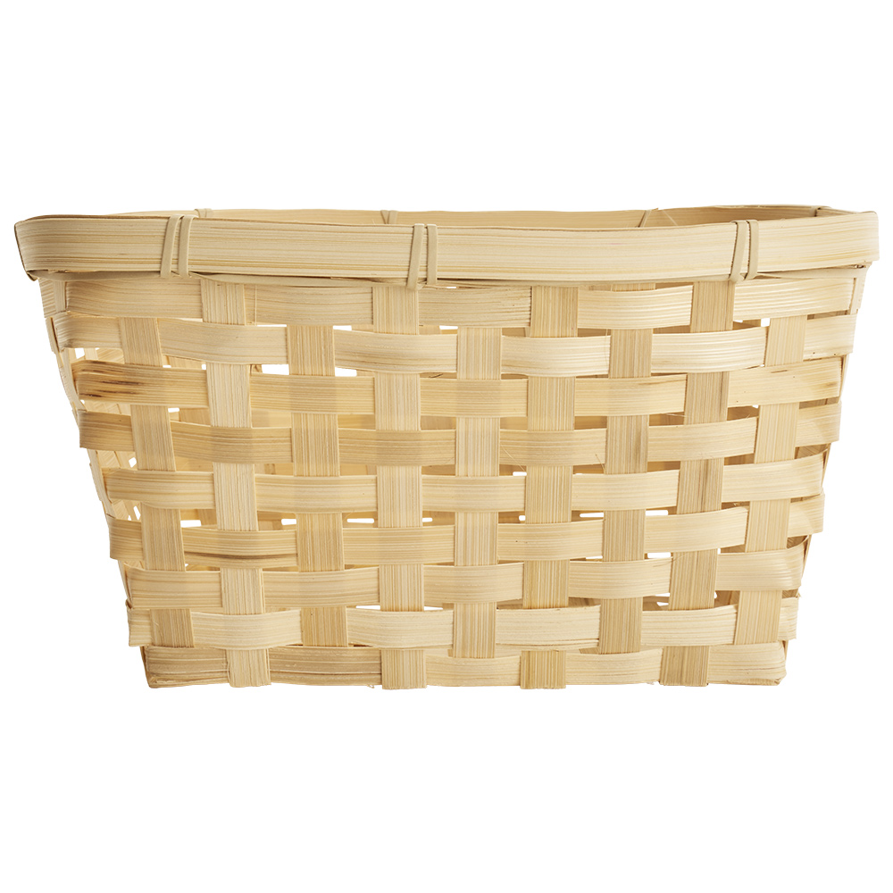 Single Wilko Large Bamboo Basket in Assorted styles Image 3