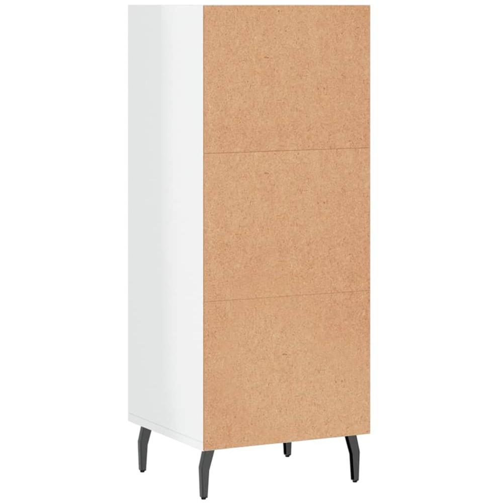 vidaXL 3 Shelf High Gloss White Sideboard Image 6